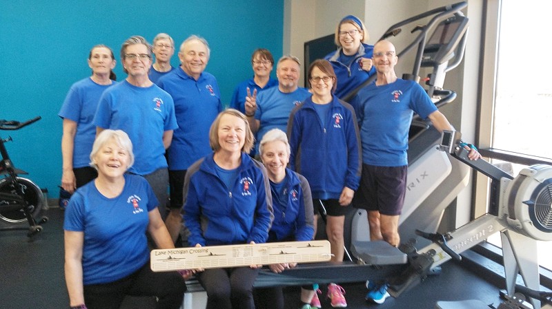 ST&BF Indoor Row Group Completes 7th Annual Lake Michigan Crossing!