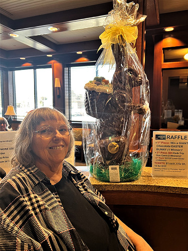Congratulations to Eileen Jentsch, Winner of the Seroogy’s GIGANTIC Chocolate Easter Bunny Raffle!