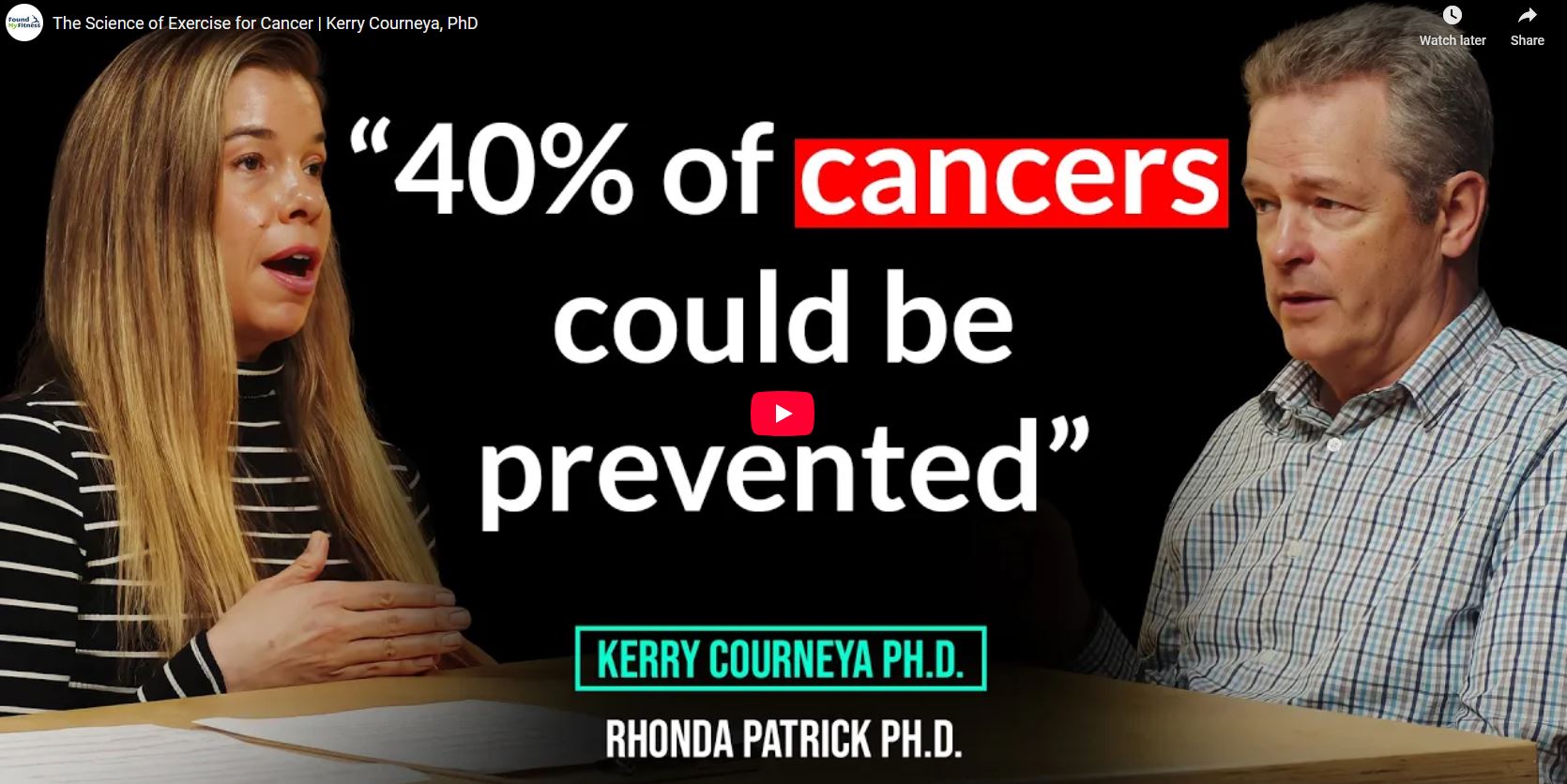 The Science of Exercise & Cancer
